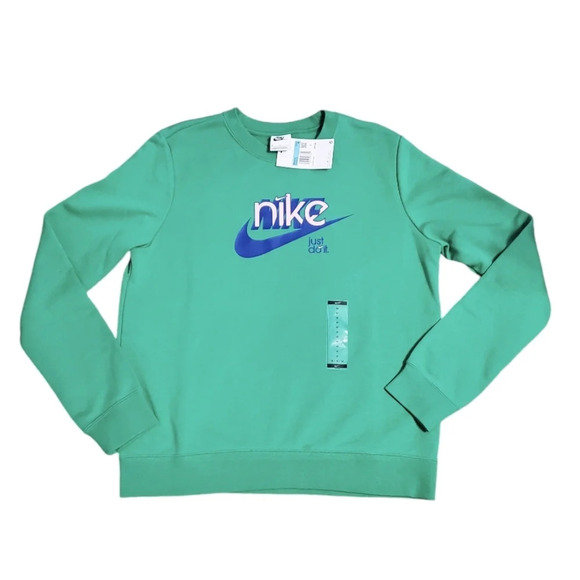 NWT Nike Women's Sportswear Club Graphic Sweatshirt M - Picture 2 of 8